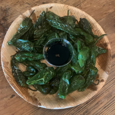 Stekte padron peppers